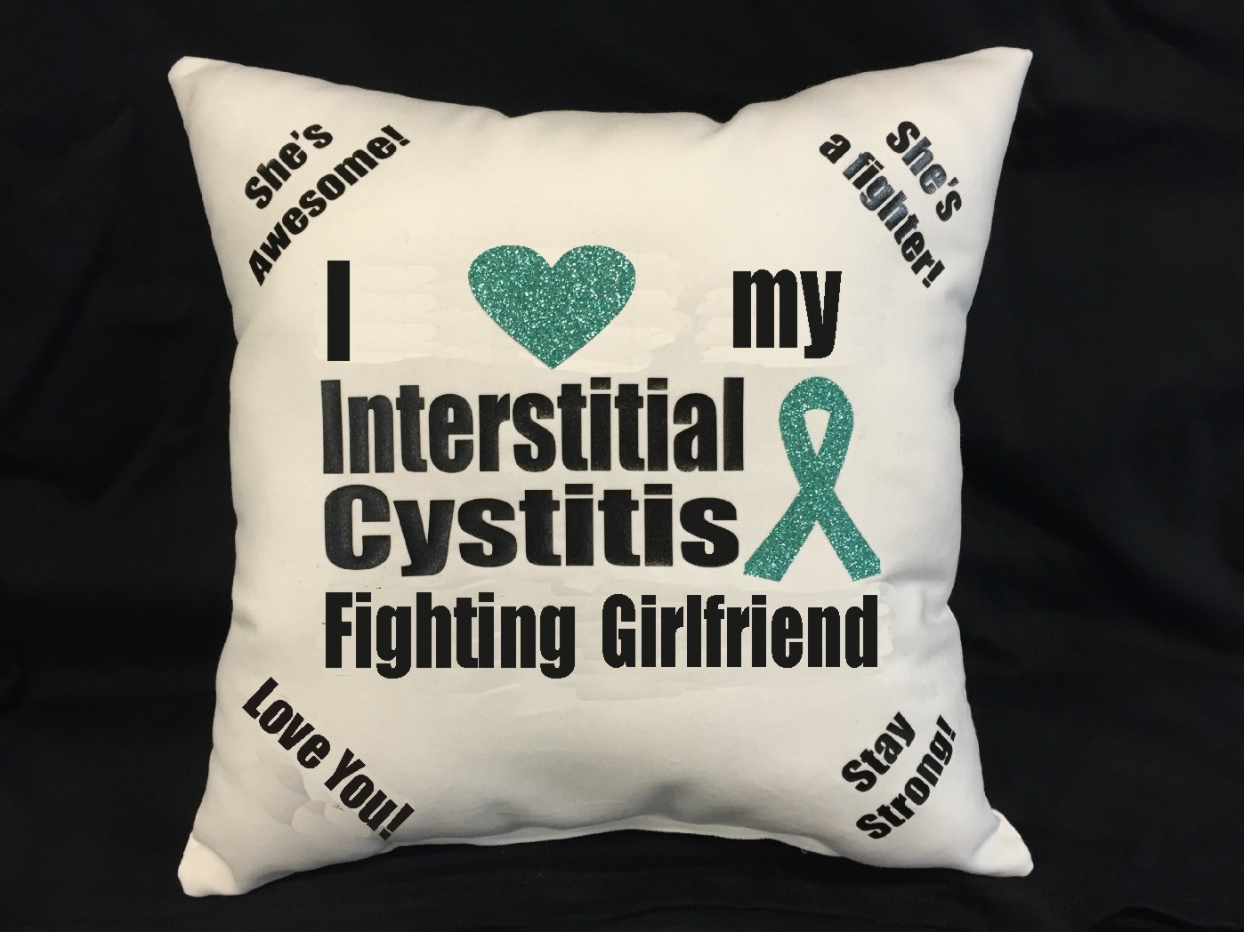 Get Your Interstitial Cystitis Throw Pillow Showing Support To